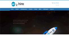 Desktop Screenshot of air2hire.co.uk