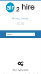 Mobile Screenshot of air2hire.co.uk